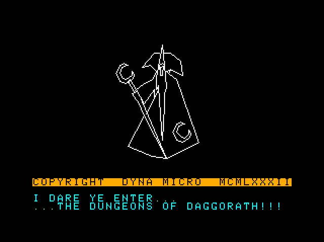 Dungeons of Daggorath on the CoCo 3: The wizard's challenge
